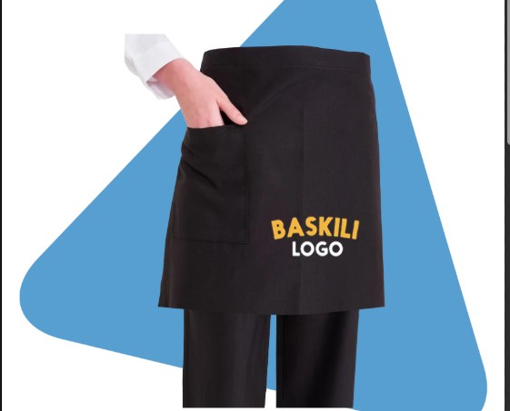 Belden Bağlamalı Garson Önlüğü