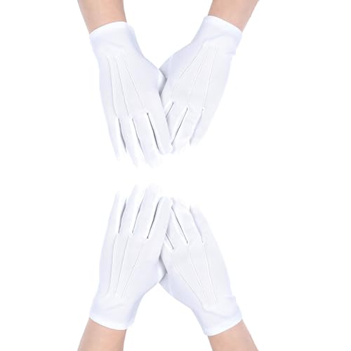 Düz Beyaz Eldiven Ön