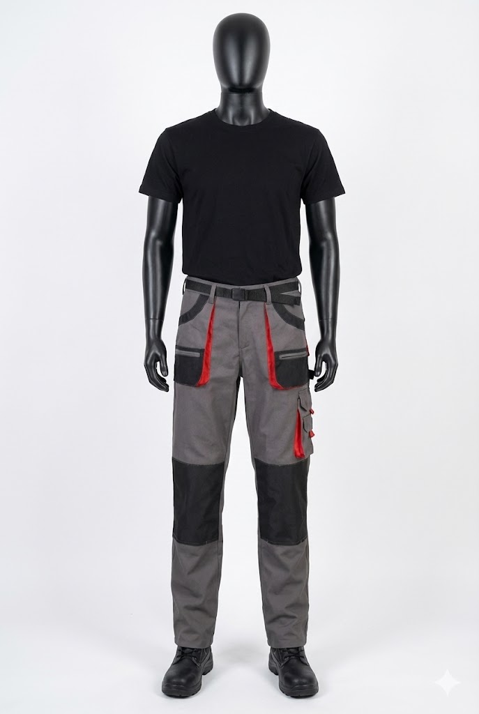 Baskı Nakışlı İş Pantalonu