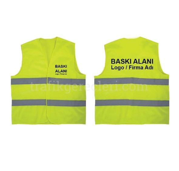 Reflektörlü İş Yeleği Ön